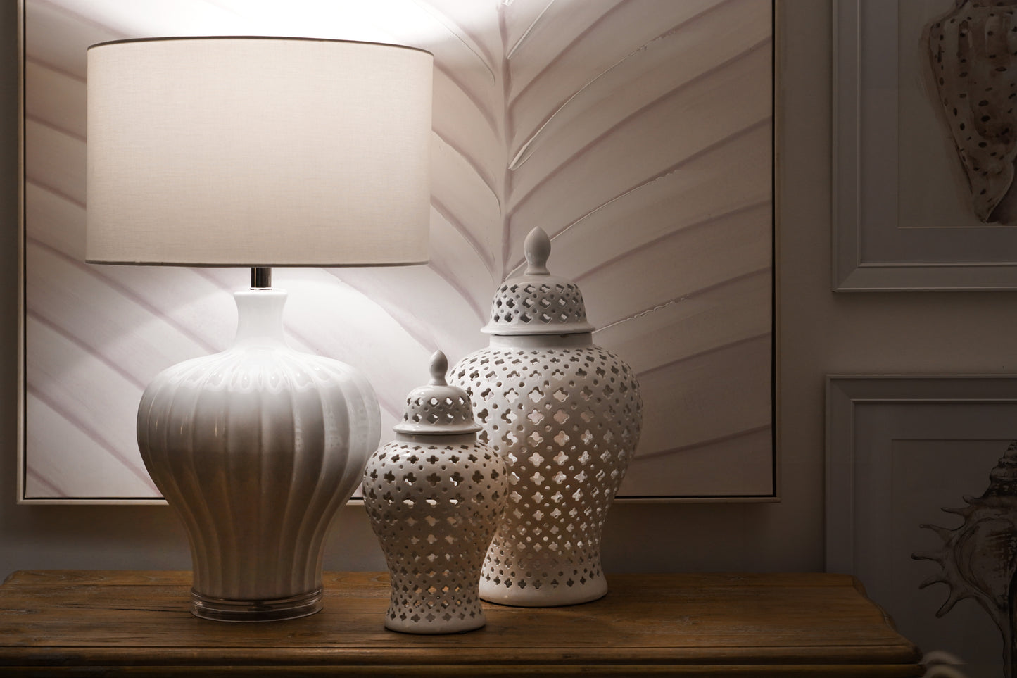 Pale Lotus Lamp