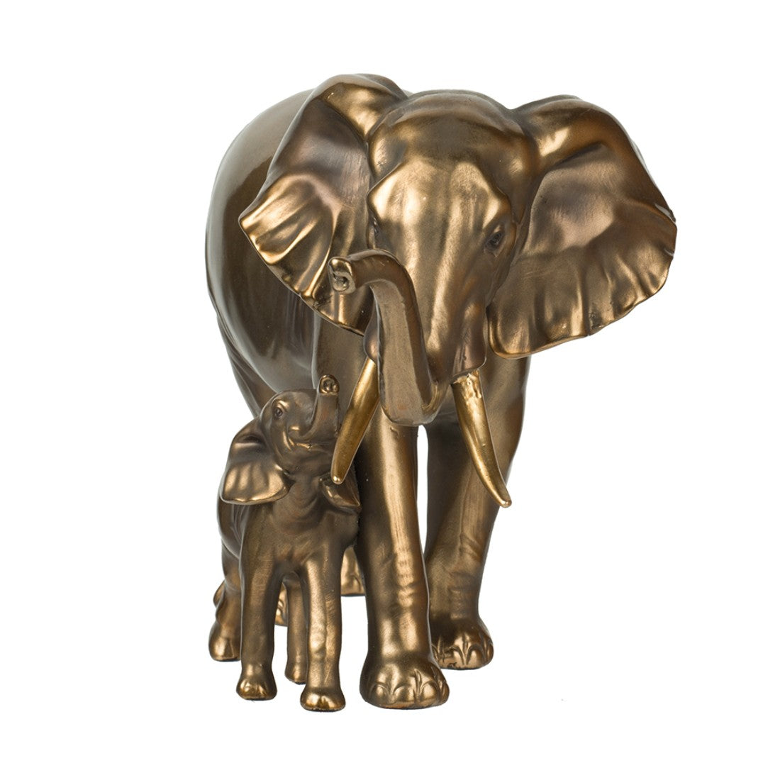 Elephant Mother & Child Statue