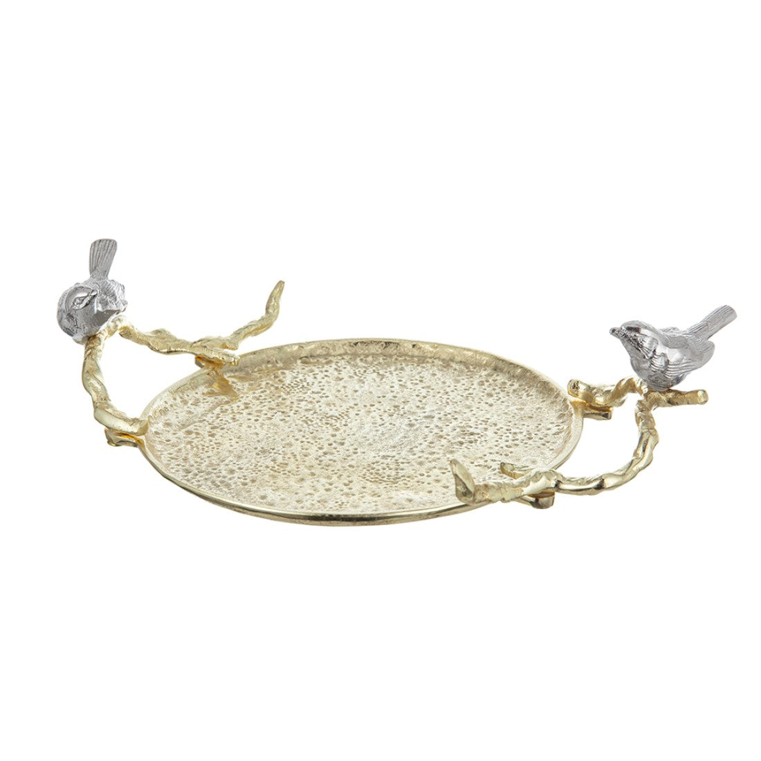 Contemporary Shiny Gold Decorative Tray