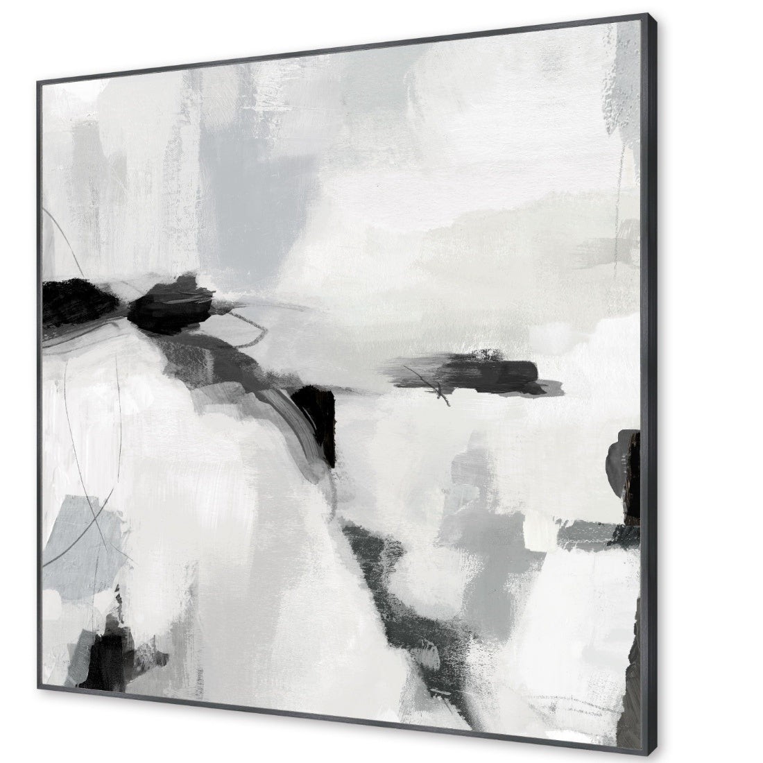 Abstract Clouds Framed Canvas