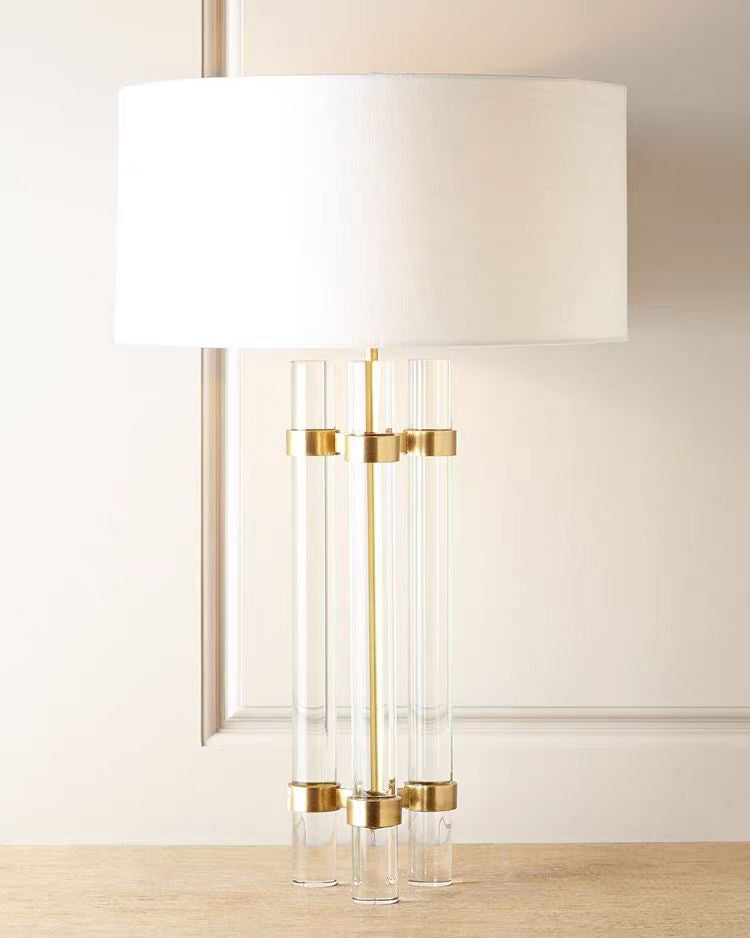 73CM Bordeaux Brillante Post Lamp with Shade