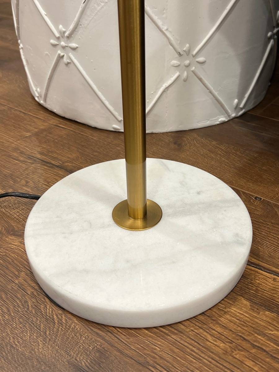 160cm Abstract Metal with Marble Floor lamp