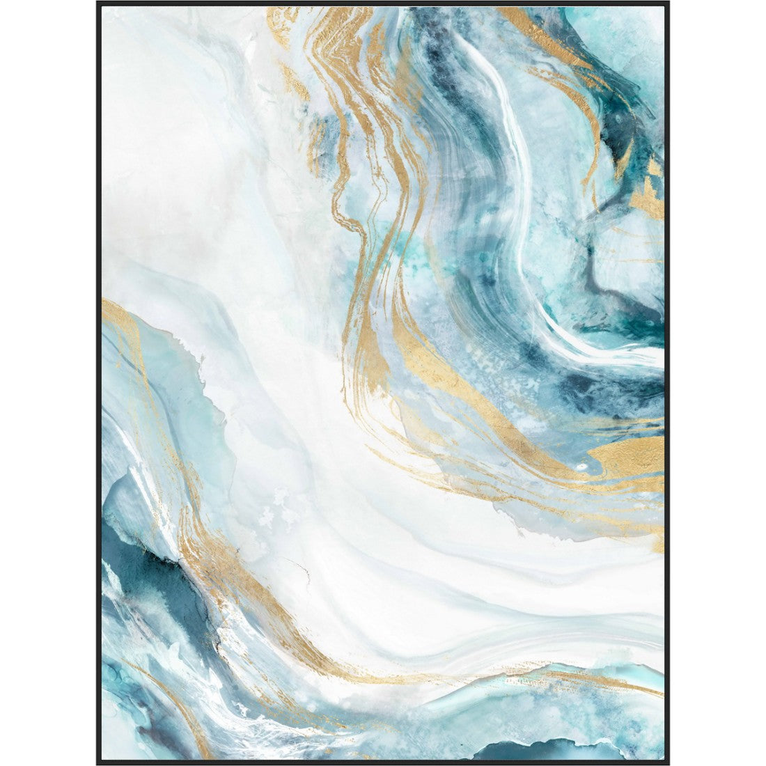 Blue Lagoon Framed Canvas