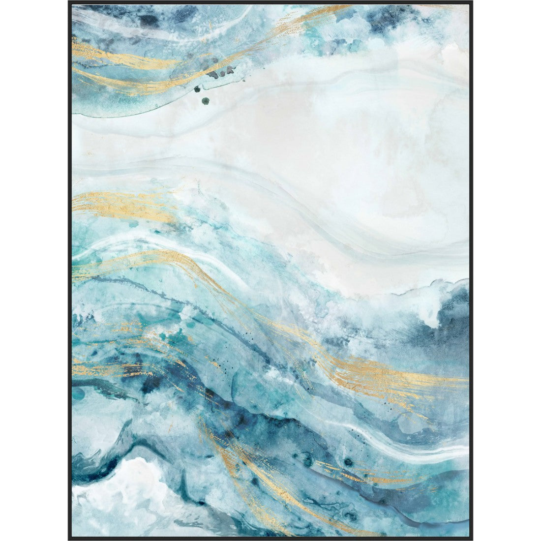 Blue Lagoon Framed Canvas