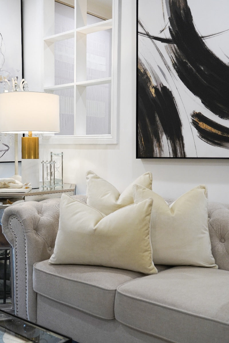Porcelain Velvet Cushion