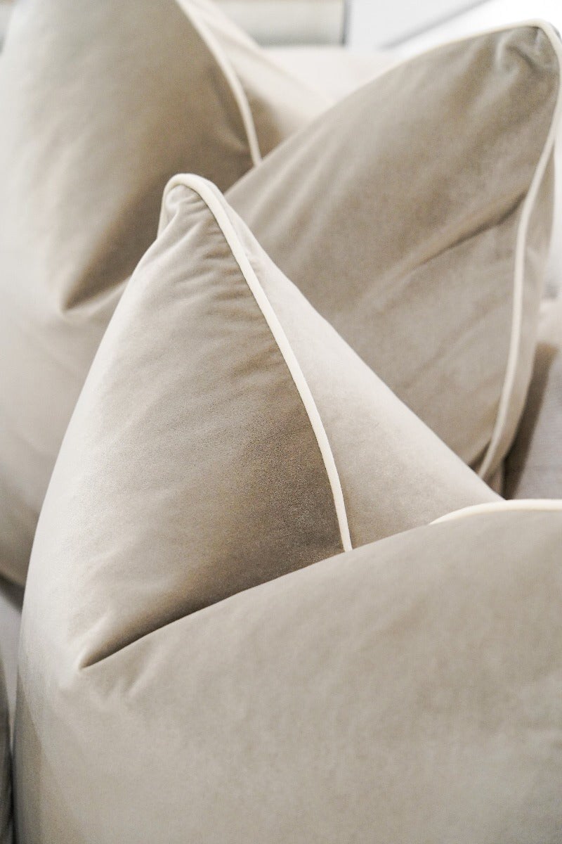 Alabaster Velvet Cushion