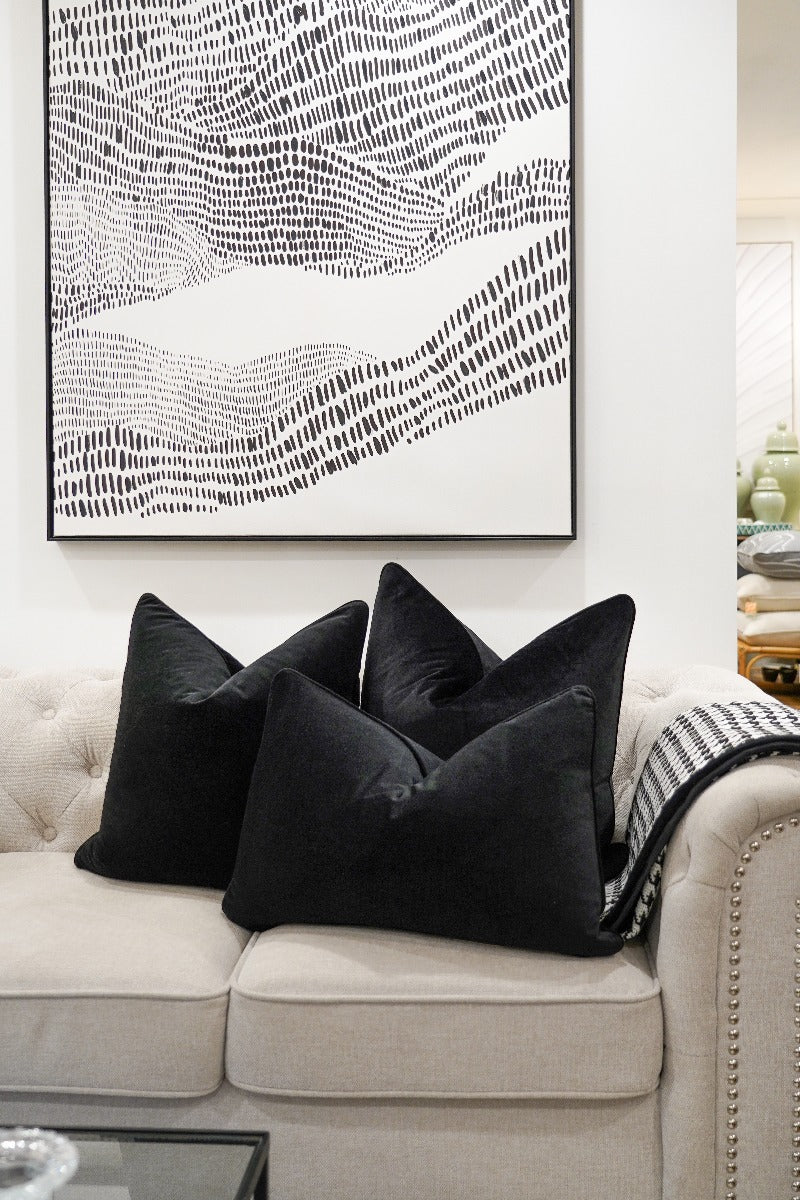Onyx Velvet Cushion