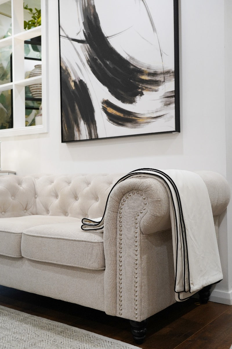 Pearl White Throw