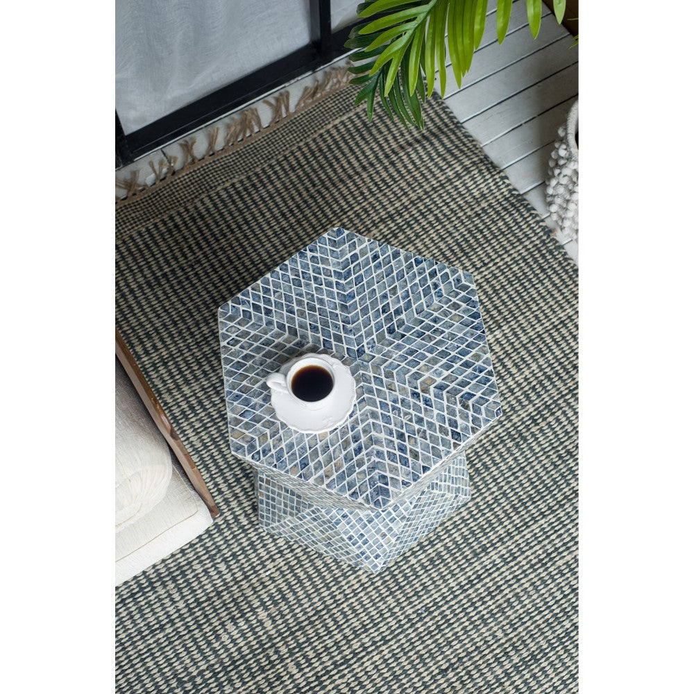 Blue Accent Stool