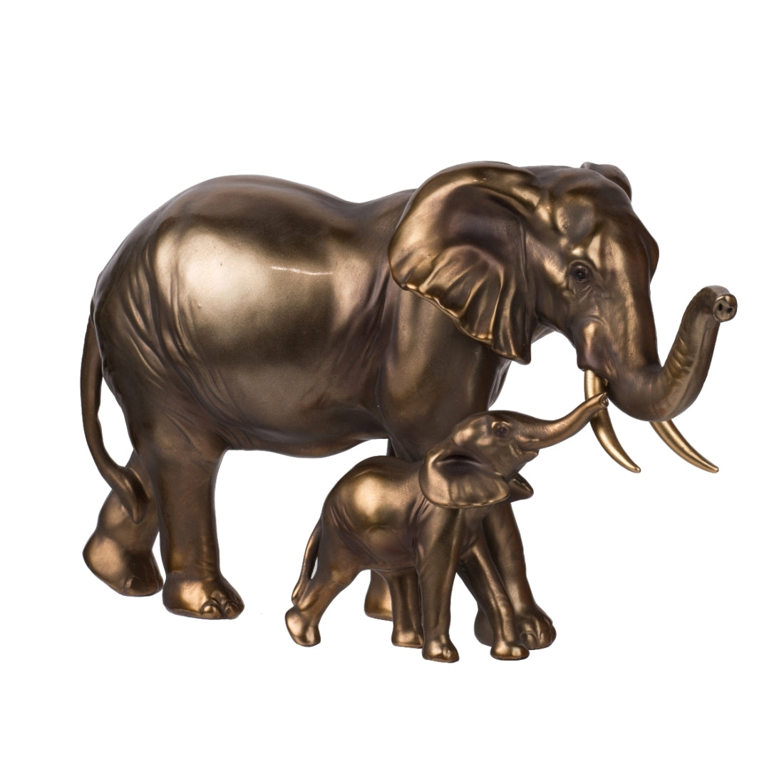 Elephant Mother & Child Statue