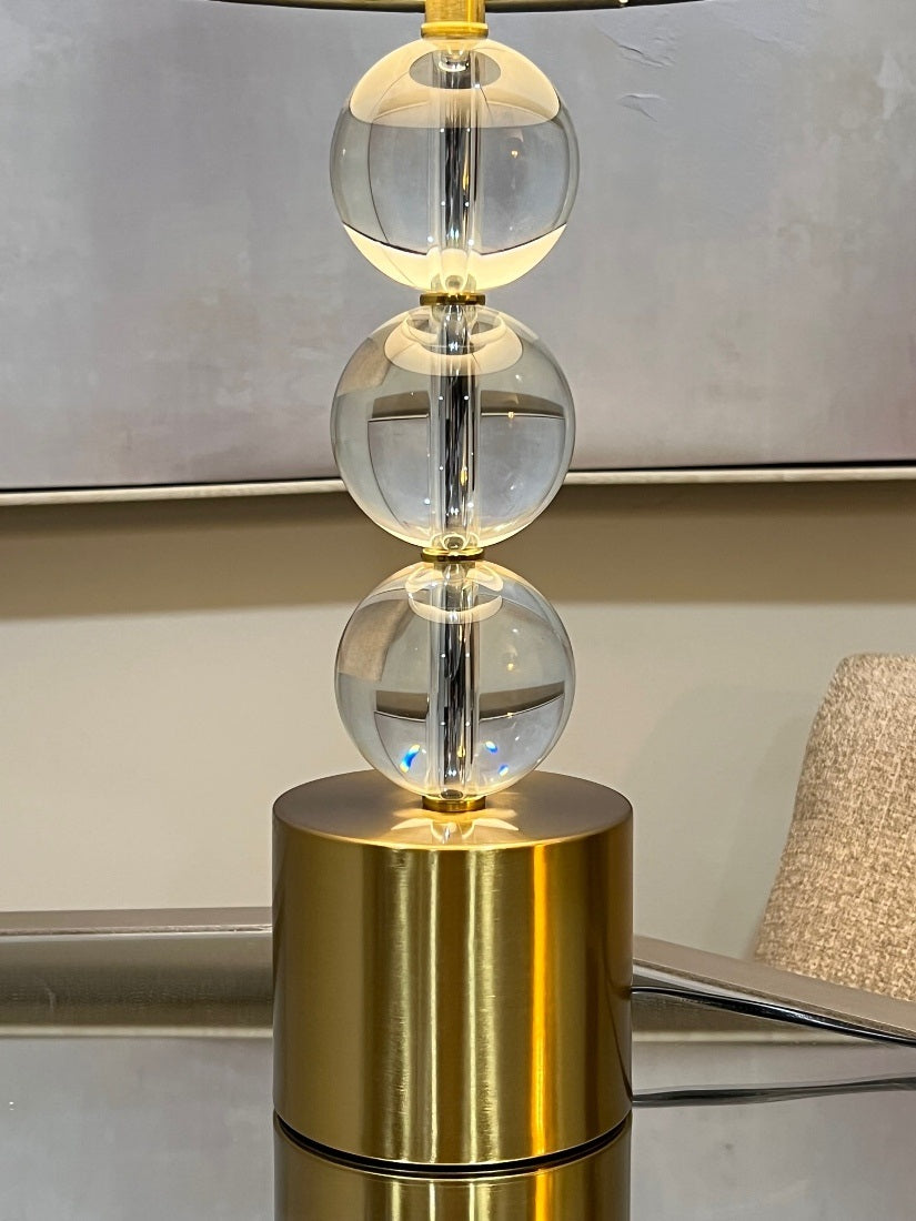 Windsor Crystal Lamp-Gold