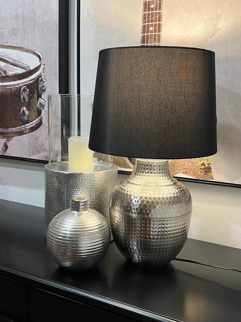 54cm Republic Silver Lamp