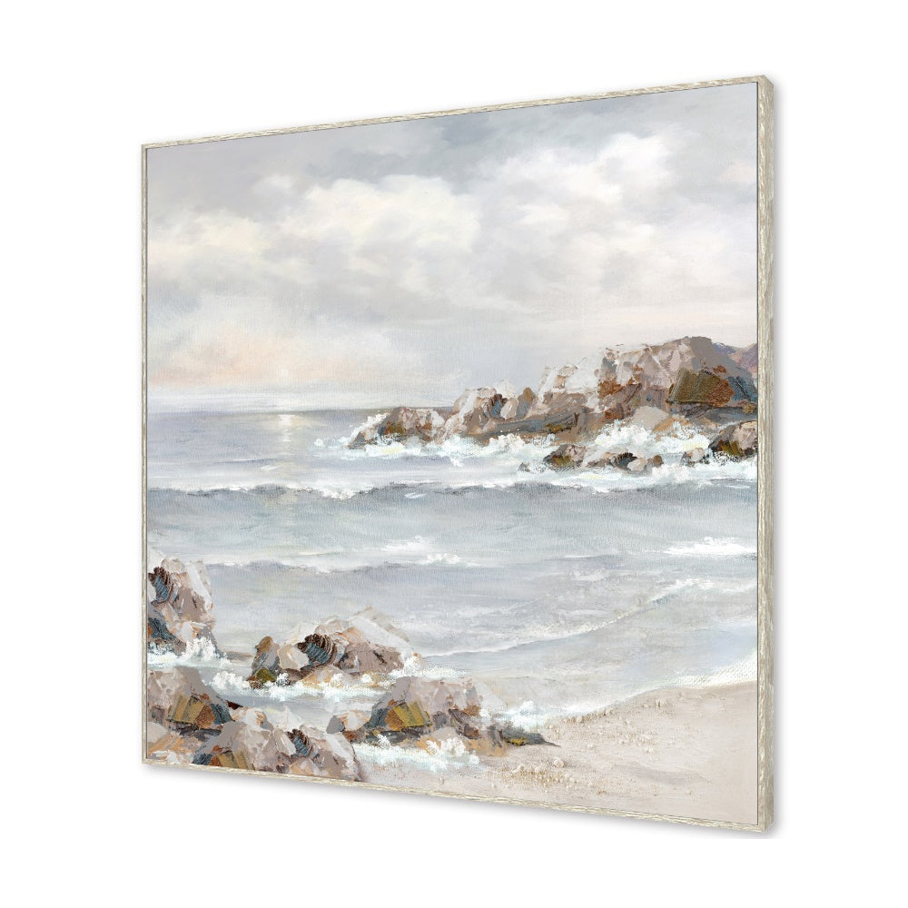 Lighthouse Beach Framed Canvas Set