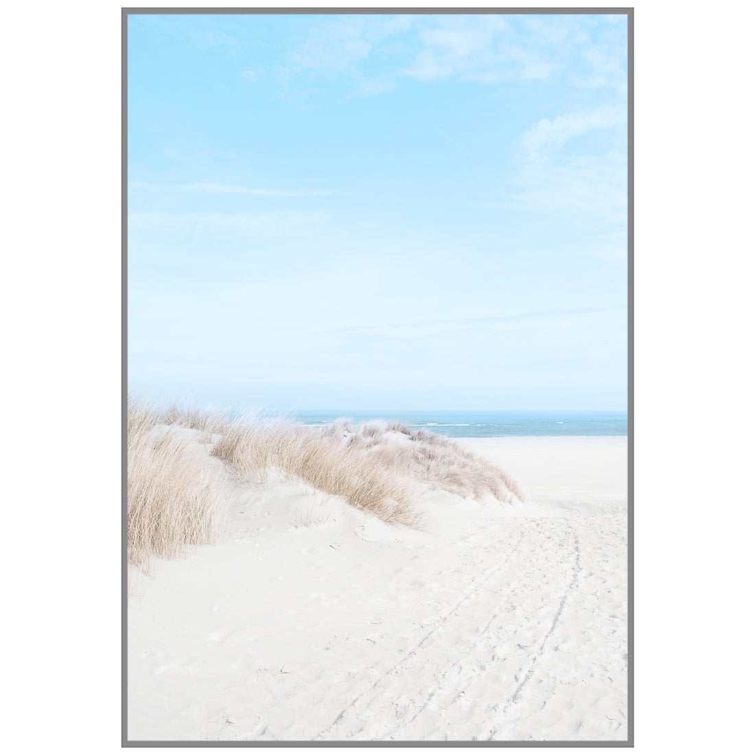 Sandy Beach Variant 1 Framed Canvas