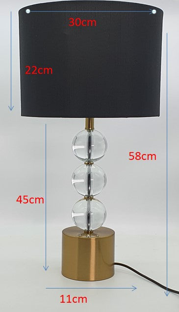 Windsor Crystal Lamp-Gold