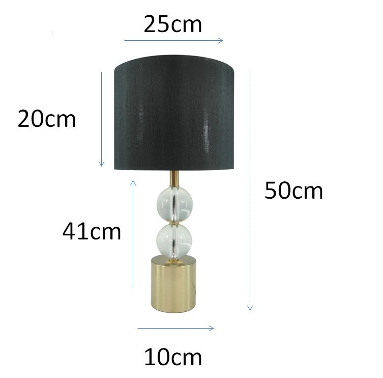Windsor Crystal Lamp-Gold