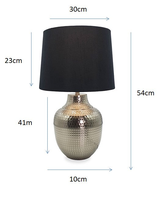 54cm Republic Silver Lamp