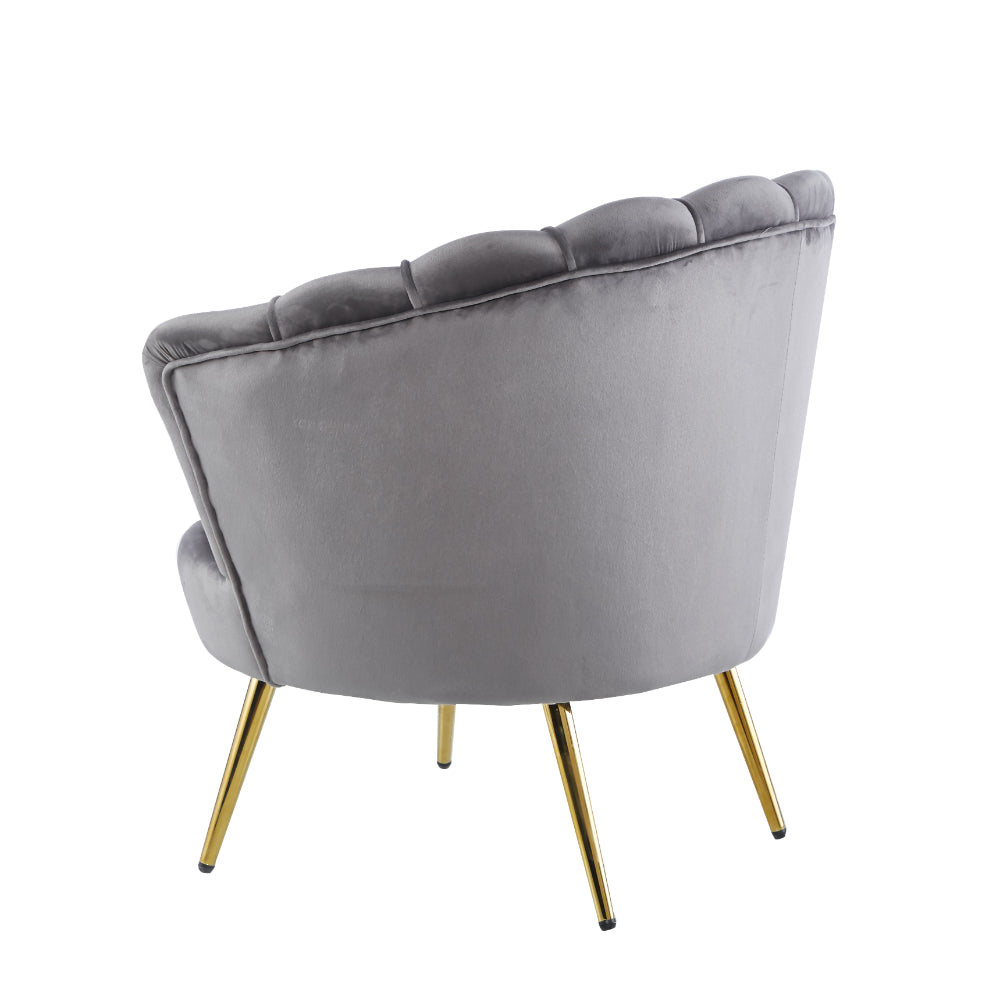 Grey Viola Velvet Sofa Chair