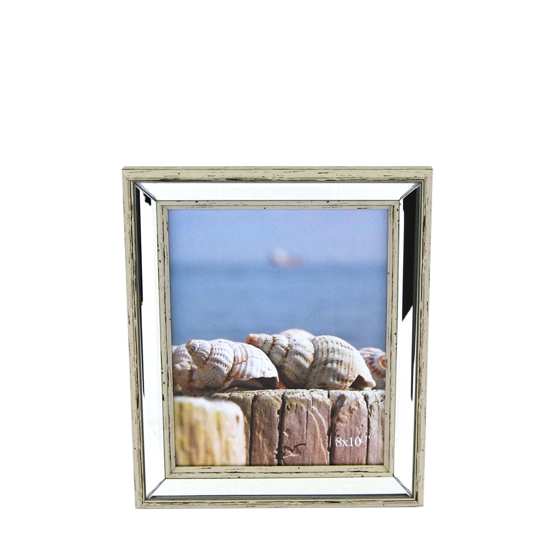 White Wash Mirror Frame 20x25cm