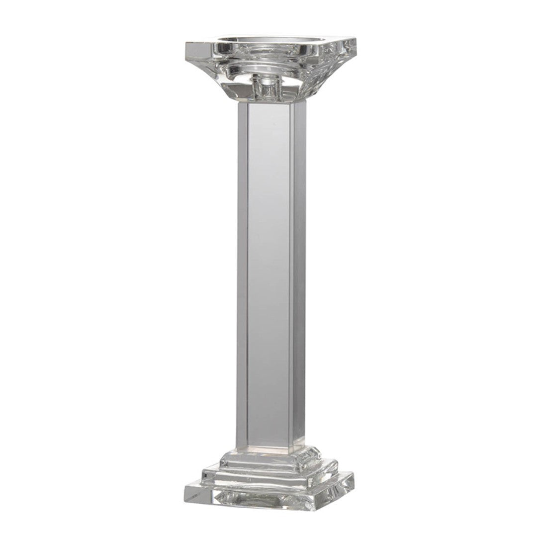 Leon Crystal Pillar Candle Holder