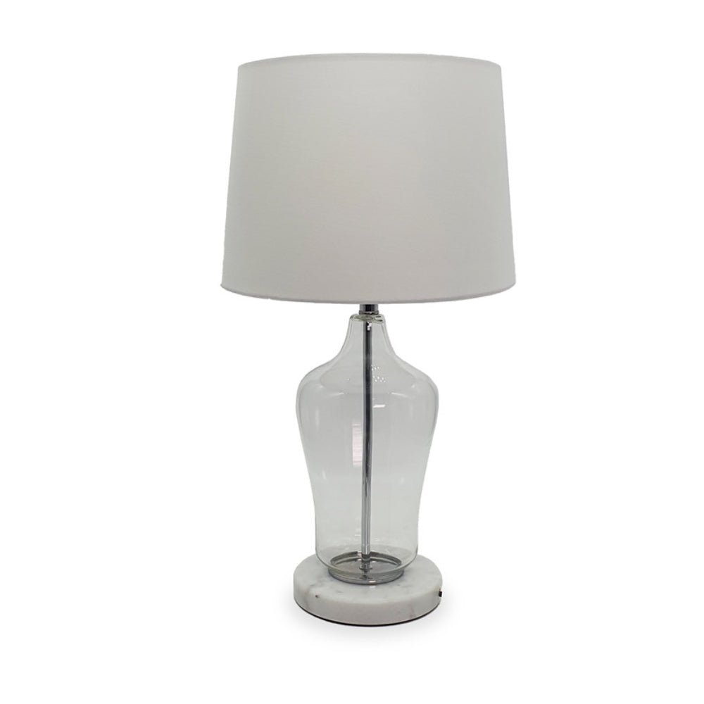 55cm Coastal Glass Lamp