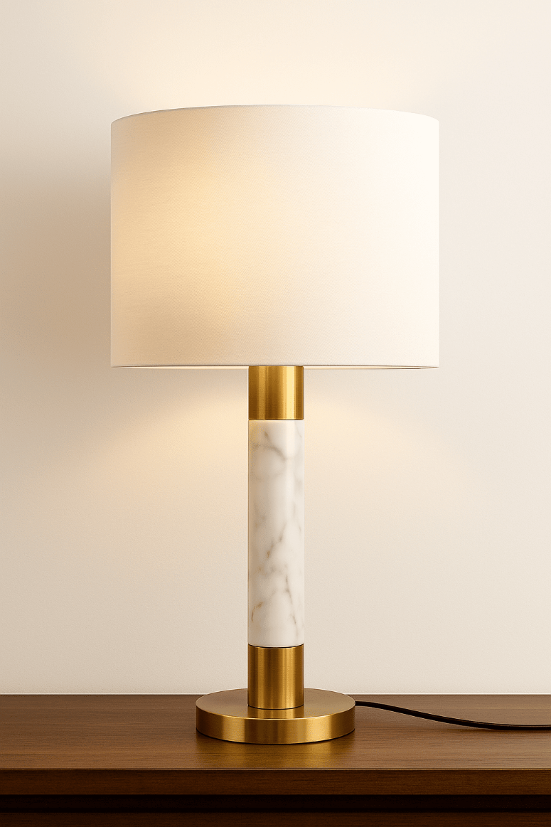 H60cm Raffle Lamp White Shade