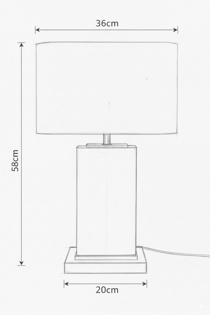58CM Raffle Front Desk Lamp