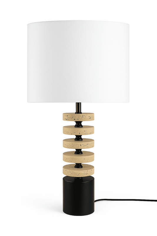 Kent  Marble Lamp & Shade