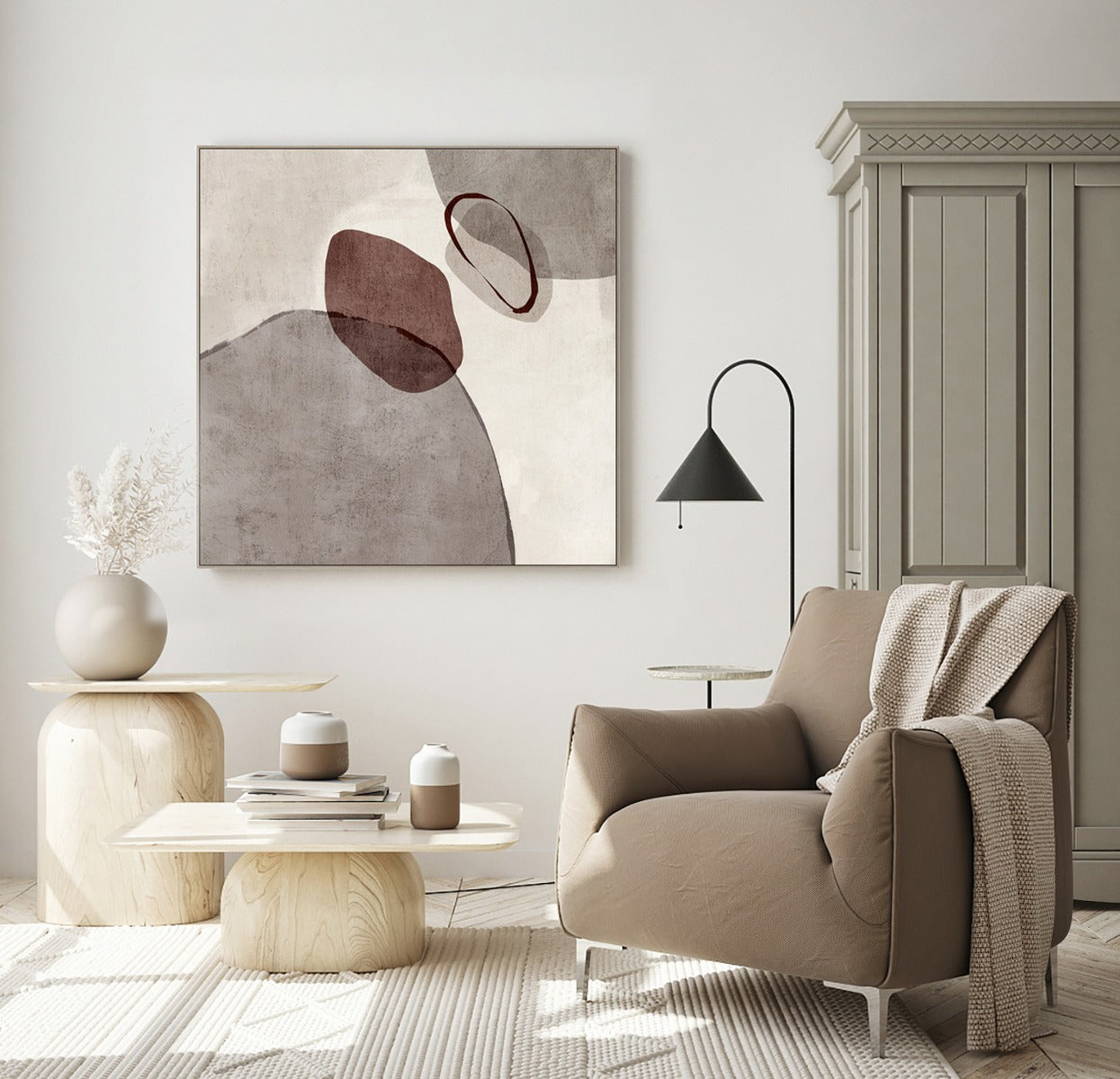 102x102CM Framed Canvas