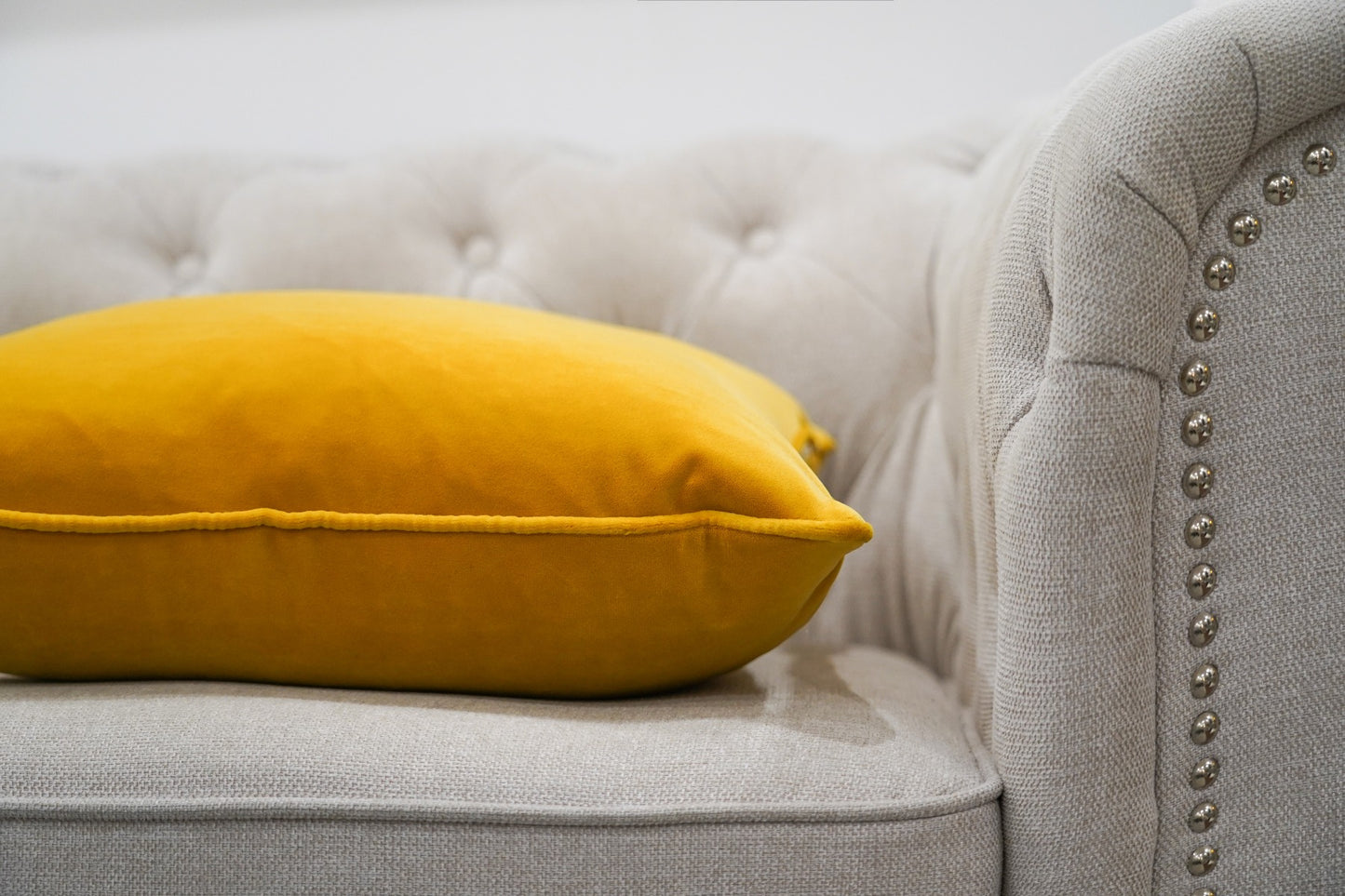Saffron Velvet Cushion