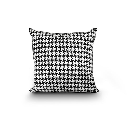 Obsidian Houndstooth Cushion