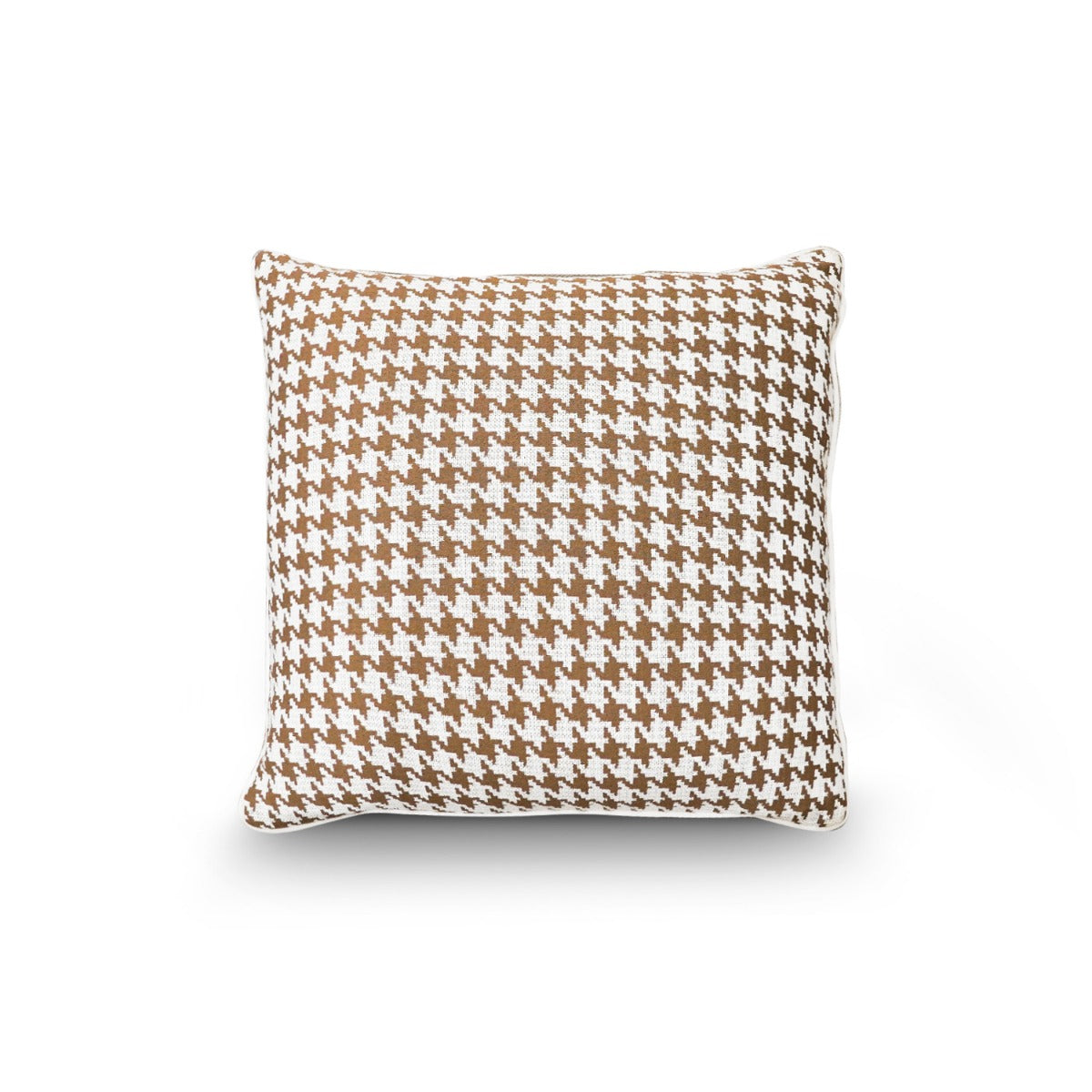 Saddle Houndstooth Cushion
