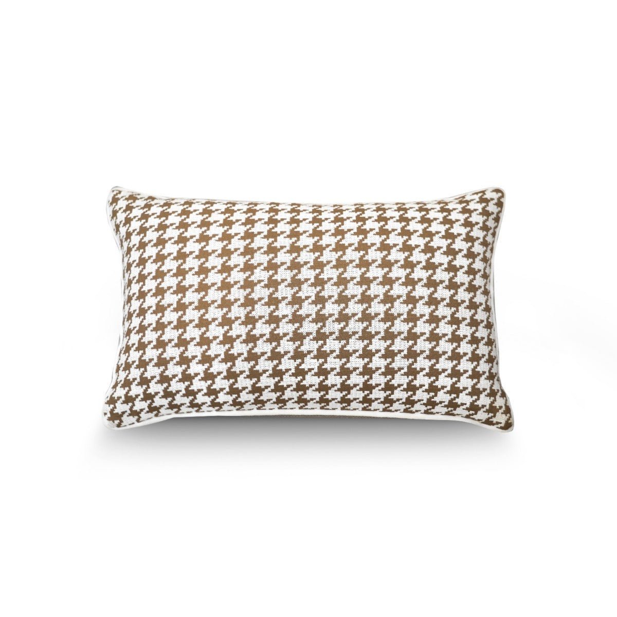 Saddle Houndstooth Cushion