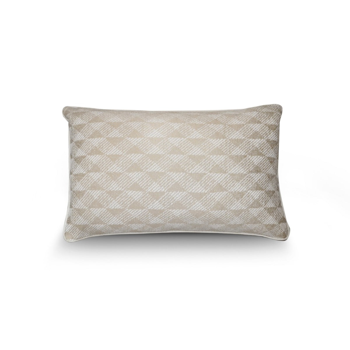 Bone Geometric Cushion