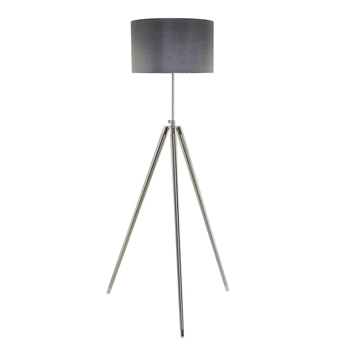124cm Milan Silver Floor Lamp