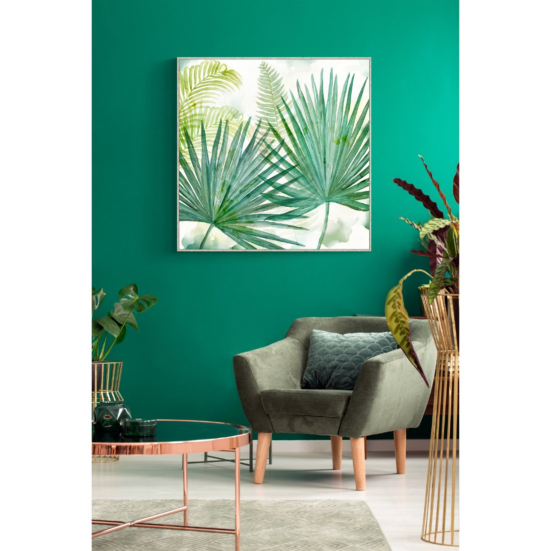 Ferns Framed Canvas