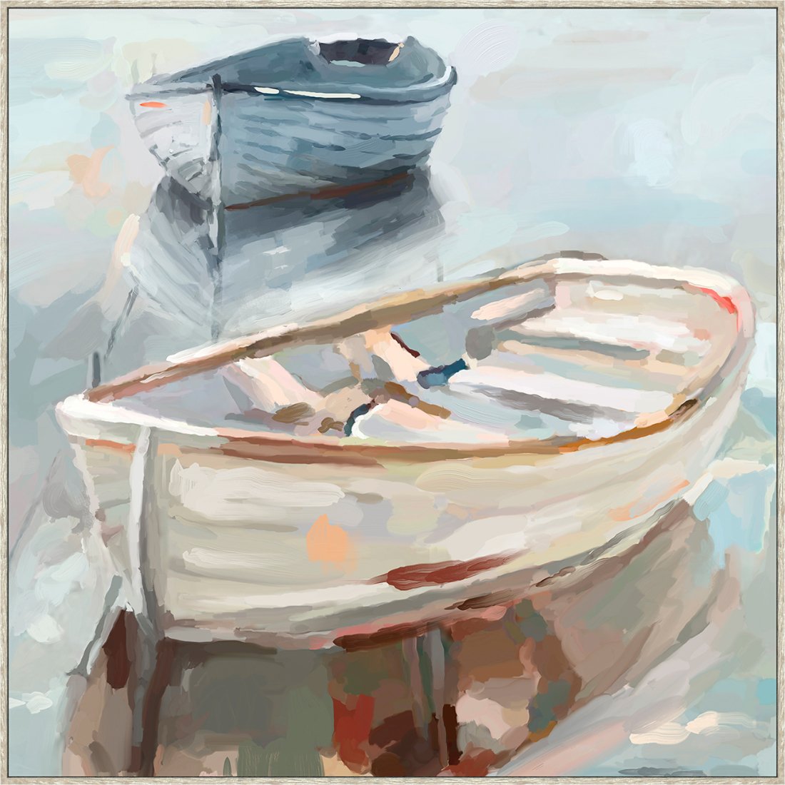 Boats Framed Canvas