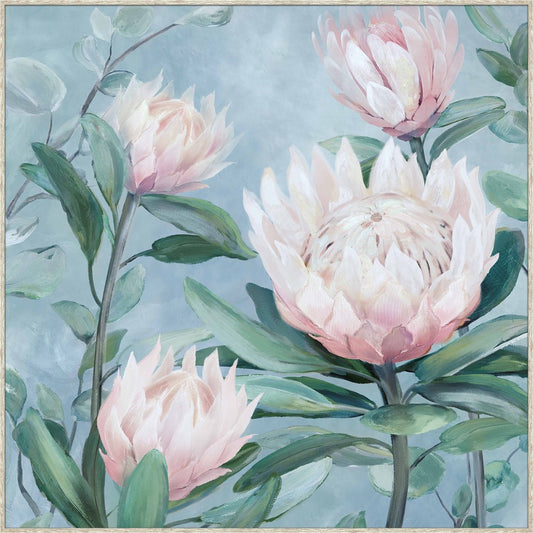Pink Peony Framed Canvas