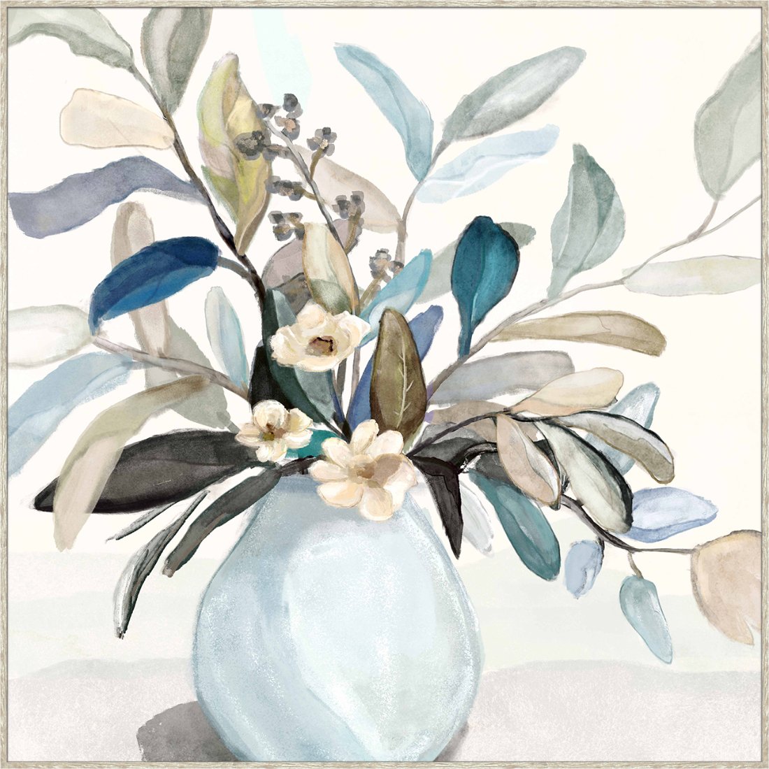 Belle Floral Framed Canvas