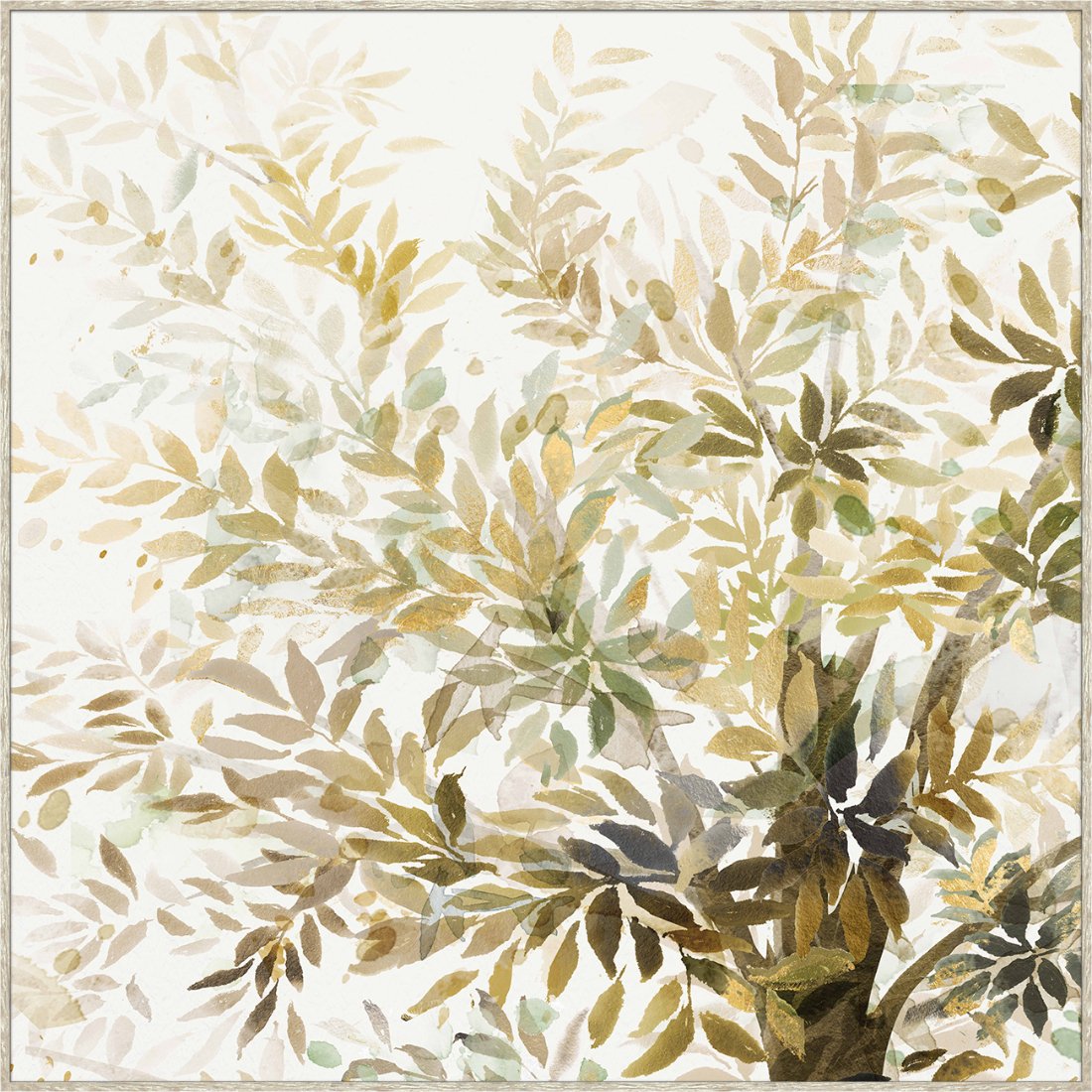 Autumn Leaves Framed Canvas