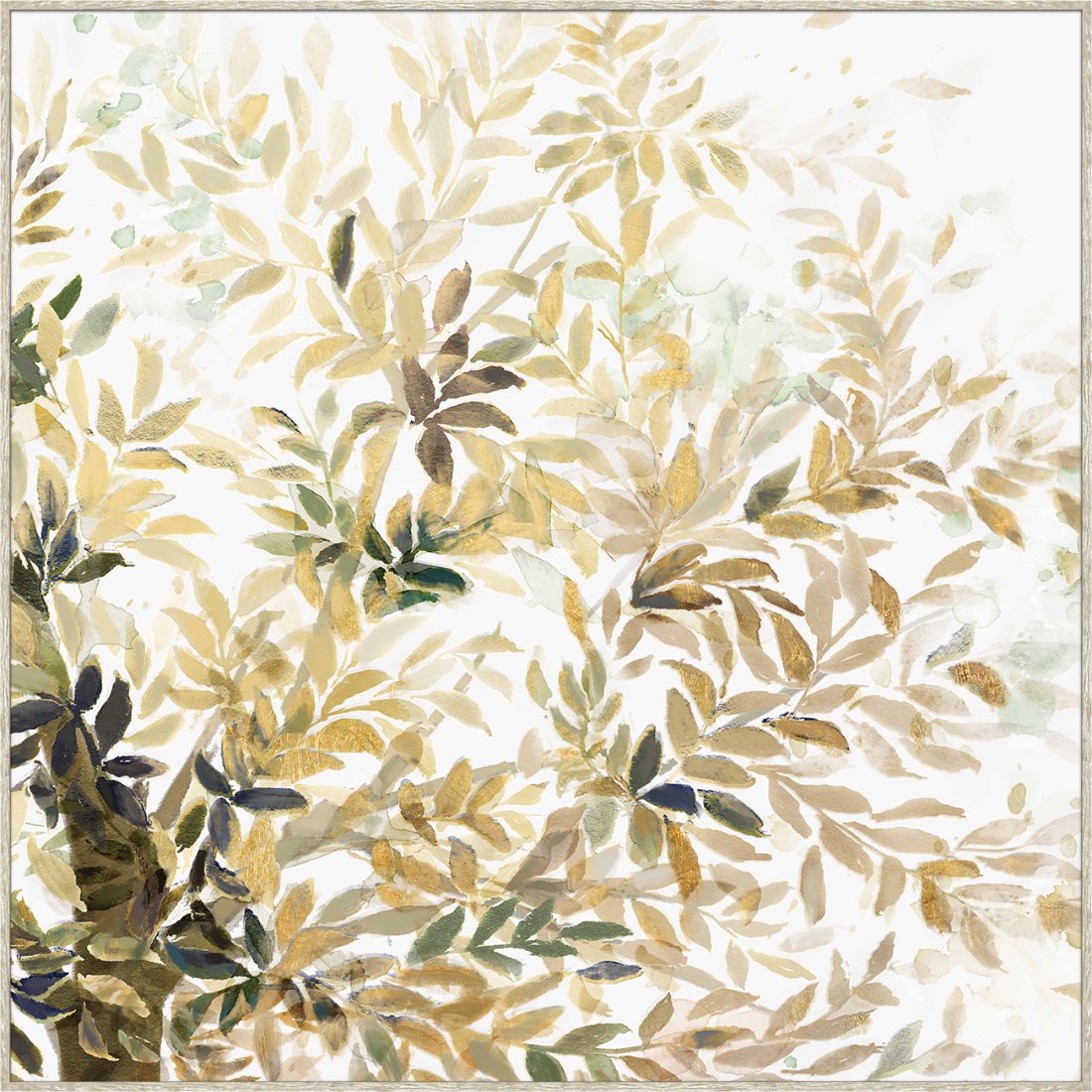 Autumn Leaves Framed Canvas
