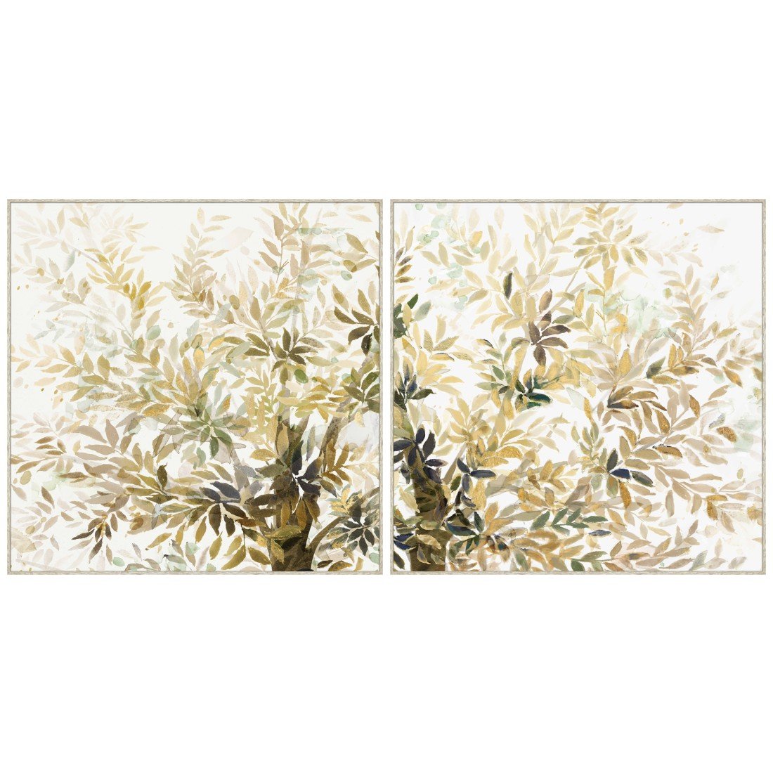 Autumn Leaves Framed Canvas