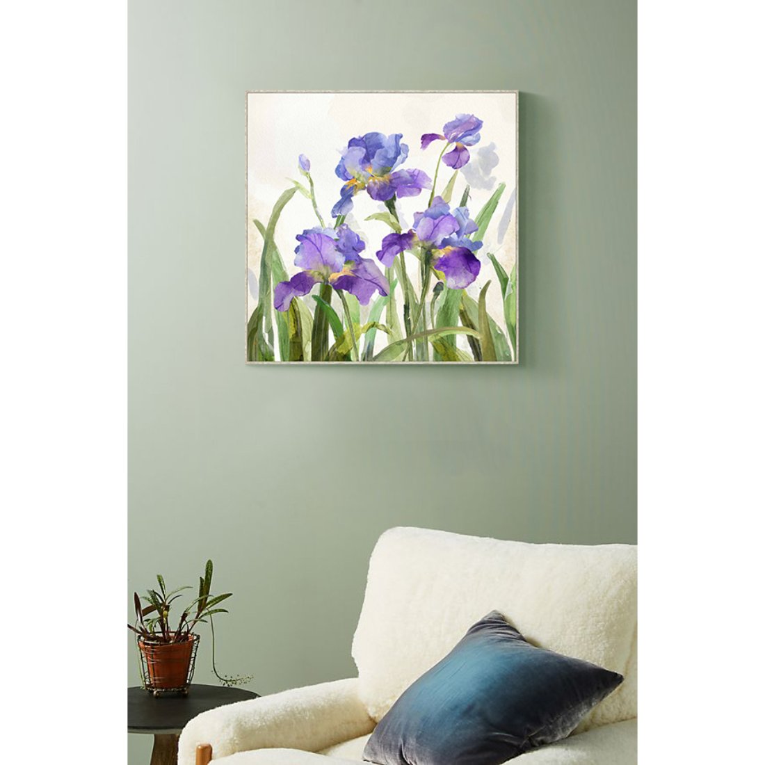 Purple Lily Framed Canvas