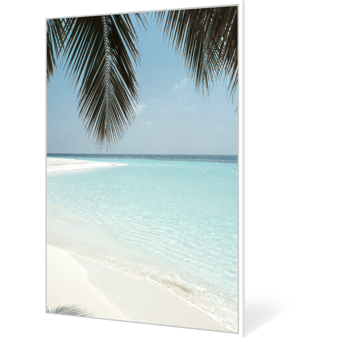 Beach Stroll Variant 2 Framed Canvas