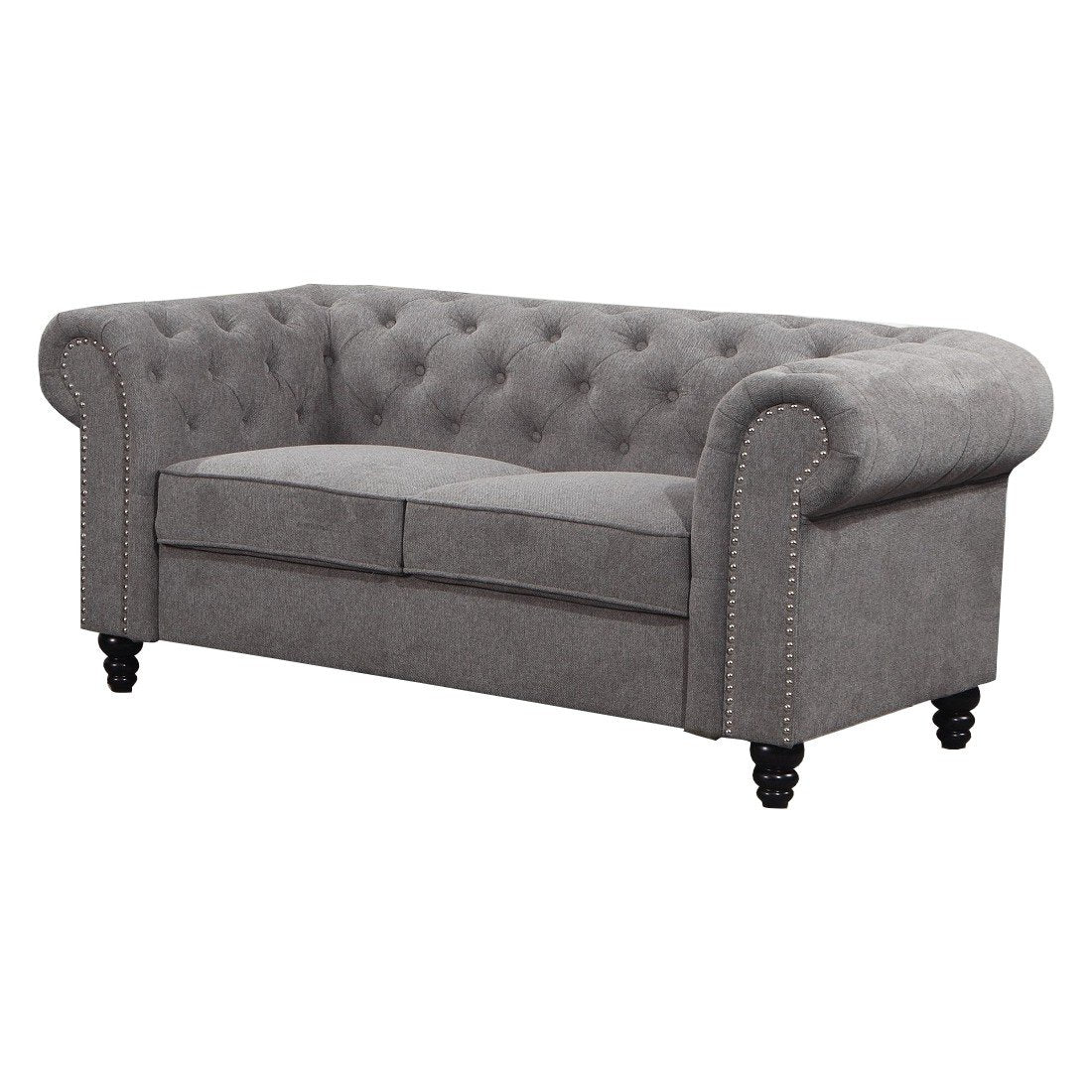 187CM Grey Hampton 2 Seat Lounge